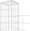 vidaXL - Schanskorf - U-vormig - met - 6 - palen - 620x20x200 - cm - ijzer