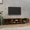 vidaXL - Tv-meubel - 180x31,5x40 - cm - bewerkt - hout - bruin - eikenkleur