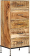 vidaXL - Ladekast - 45x35x106 - cm - massief - mangohout