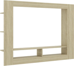 vidaXL - Tv-meubel - 152x22x113 - cm - bewerkt - hout - sonoma - eikenkleurig