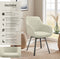 tectake® Draaibare Eetkamerstoel Alicon - Stijlvol Design - Comfortabele Bekleding - Beige (set van 2)