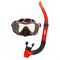 Snorkelbril en -buis voor Kinderen AquaSport Blauw Rood (6 Stuks)