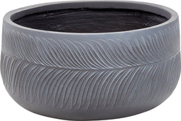 FTERO - Bloempot - Grijs - 43 x 43 x 23 cm - Kleivezel