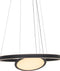 Steinhauer Ringlux - Hanglamp - 60 cm - ingebouwde LED-module - zwart - 3514ZW