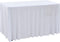 vidaXL - Tafelhoezen - stretch - 120x60,5x74 cm - wit (2 stuks)