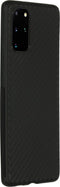 Hoesje Siliconen Geschikt voor Samsung Galaxy S20 Plus - Carbon Softcase Backcover - Zwart