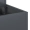 vidaXL - Tuin - Plantenbak - 3-Tier - 90x90x35 - cm - Anthraciet - Staal