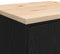 vidaXL - Garagekast - 60x51x85 - cm - massief - grenenhout - zwart