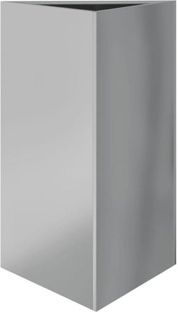 vidaXL - Plantenbak - driehoek - 50x43x75 - cm - gegalvaniseerd - staal