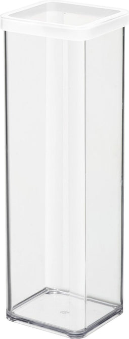 Rotho Premium Can LOFT Voorraadpot - Voorraadbus 10x10x28 cm Transparant / Wit 2000 ml