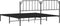 vidaXL - Bedframe - met - hoofdbord - metaal - zwart - 200x200 - cm