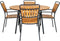 House Nordic Cleveland - Eettafel - Teakhout met metalen onderstel - Naturel (2-4 personen)