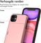 imoshion Hoesje Geschikt voor iPhone 11 Hoesje - Ruimte voor 2 pasjes - imoshion Backcover met pasjeshouder - Rosé Goud