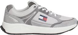 Tommy Hilfiger TJM Runner - Lage sneakers - Suède bovenkant en mesh panelen - Grijs (2024)