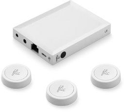 Flic 2 Starterkit - Hub LR - 3x Smart Buttons - Bluetooth 5.0 (3 stuks)