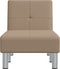 vidaXL - Chaise - longue - kunstleer - capuccinokleurig