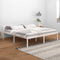 vidaXL - Seniorenbed - massief - grenenhout - wit - 200x200 - cm