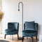 Atmooz - Vloerlamp Rye - Staande Lamp - Stalamp - Woonkamer - Zwart - Hoogte 160cm - Metaal