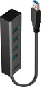 LINDY 43324 - USB 3.1 Gen 1-hub - 4 poorten - Zwart