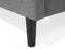 COLMAR - Tweepersoonsbed - Grijs - 160 x 200 cm - Polyester