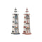 Decoratieve figuren Home ESPRIT Blauw Rood Koplamp 14 x 16 x 52 cm (2 Stuks)