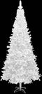 vidaXL - Kunstkerstboom - met - verlichting - en - kerstballen - L - 240 - cm - wit