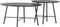 DTP Home Coffee table Delta Earth, set of 2,38xØ50 cm (color: Fudge) / 34xØ70 cm (color: Pepper), mortex