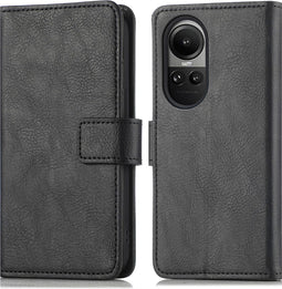 imoshion Hoesje Geschikt voor Oppo Reno 10 Pro / Reno 10 Hoesje Met Pasjeshouder - imoshion Luxe Bookcase - Zwart