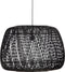 WOOOD Exclusive Moza Hanglamp - Bamboe - Zwart - 50x70x70