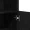 vidaXL - Dressoir - met - LED - Verlichting - Zwart - Eik - 60x37x100 - cm