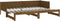 vidaXL - Slaapbank - uitschuifbaar - grenenhout - honingbruin - 2x(90x200) - cm