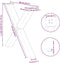 vidaXL - Eettafelpoten - 2 - st - X-vormig - 90x(72-73) - cm - staal - naturel