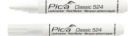 Pica 524/52-10 Lakmarker - Permanentmarker - 2-4mm - Wit (10st)
