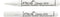 Pica 524/52-10 Lakmarker - Permanentmarker - 2-4mm - Wit (10st)