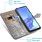 imoshion Hoesje Geschikt voor Oppo A53s / A53 Hoesje Met Pasjeshouder - imoshion Mandala Bookcase - Grijs