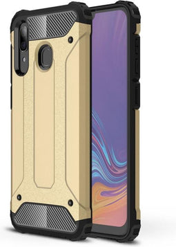 Lunso - Armor Guard hoes - Geschikt voor Samsung Galaxy A30/A20 - Goud