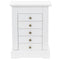 vidaXL - Sieradenkastje - met - spiegel - 25x13,5x34 - cm - MDF