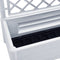 vidaXL - Plantenbak - met - latwerk - 100x43x142 - cm - PP - wit