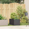 vidaXL - Plantenbak - 40x80x40 - cm - koudgewalst - staal - zwart