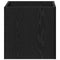 vidaXL - Plantenbak - Zwart - Eiken - 40x40x40 - cm - Engineered - Wood
