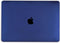 Lunso Geschikt voor MacBook Air 13 inch M1 (2020) cover hoes - case - Mat Marineblauw