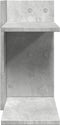 Bureau organiser 42x21,5x42 cm bewerkt hout betongrijs
