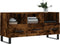 vidaXL - Tv-meubel - 102x36x50 - cm - bewerkt - hout - gerookt - eikenkleurig