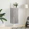 vidaXL - Wandkast - 34,5x34x90 - cm - bewerkt - hout - grijs - sonoma - eikenkleurig