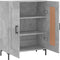 vidaXL - Dressoir - 69,5x34x90 - cm - bewerkt - hout - betongrijs