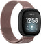 iMoshion Milanees Watch bandje Multipack voor de Fitbit Versa 4 / 3 / Sense (2) - Zwart / Rosé Goud
