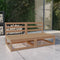 vidaXL - Tuinbank - 2-zits - massief - grenenhout - honingbruin