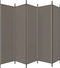vidaXL - Kamerscherm - met - 5 - panelen - 250x200 - cm - stof - antracietkleurig