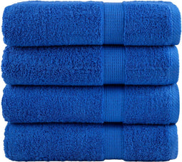 vidaXL - Handdoeken - SOLUND - 4 - st - 600 - g/m² - 50x100 - cm - blauw