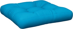 vidaXL - Palletkussen - 58x58x10 - cm - stof - lichtblauw